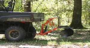 Polaris Ranger Full Size 800 with T-Point Lift three point hitch and Disk
