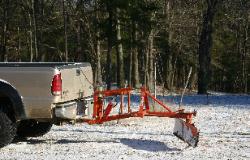Snow Plowing with a truck three point hitch